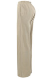 Wide Leg Joggers In Beige