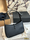 Pre Order Mini Black Leather Shoulder Bag