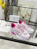 Pre Order Luxury Logo Trainers In Pink