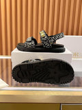 Pre Order Luxury Printed Logo Strap Sandals