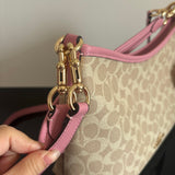 Pre Order Beige & Pink Printed Tote Bag