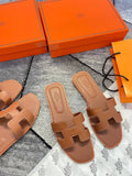 Pre Order Luxury H Slides In Tan