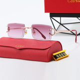 Pre Order Luxury Frameless Logo Glasses (6 Colours)