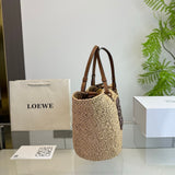 Pre Order Luxury Logo Detail Beach Bag In Brown