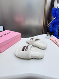 Pre Order Luxury Logo Fluffy Slipper (2 Colours)
