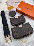 Pre Order Luxury Lv Trio bag with chain