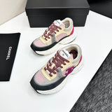Pre Order Luxury Purple Double C Logo Trainers