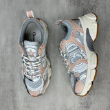Pre Order Luxury Logo Trainers In Silver & Pink