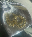 Large Creole Gold Oval Earrings
