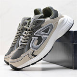 Pre Order Luxury Grey Logo Trainers In Beige