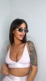 Pre Order Luxury Oval Metal Logo Glasses