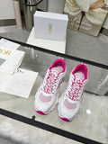 Pre Order Luxury Logo Trainers In Pink