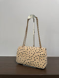 Pre Order Spotted Double Initial Fur Shoulderbag