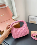 Pre Order Luxury Pleated Design Logo Mini Bag (7 Colours)