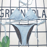 Pre Order Luxury Double F Design Bikini Set (2 Colours)