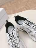 Pre Order Luxury Logo Trainers In Black & White