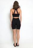 Ribbed Sculpting Cycle Shorts In Black