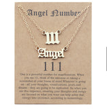 Gold Angel Number Necklace