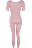 Short Sleeve Jumpsuit (5 Colours)