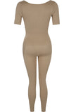 Short Sleeve Jumpsuit (5 Colours)