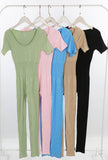 Short Sleeve Jumpsuit (5 Colours)