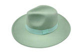 Mint Fedora Felt Hat With Poly Band