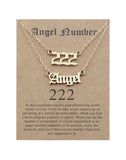 Gold Angel Number Necklace